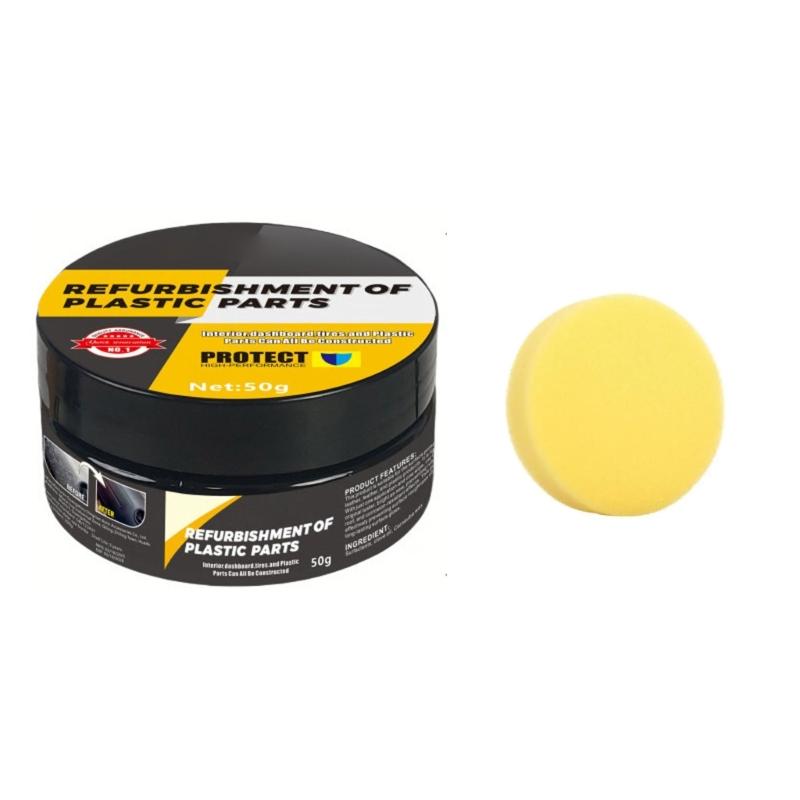 

50G/70G Vehicle Polishing Coating Plastic Plating Refurbishing Agent Coating Agent with Sponge Plastic Restorer Agent