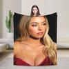 Sydney Sweeney Blanket Super Soft Fashion Plush Throw Blanket For Girls Boys Bedroom Flannel Bedspread Bed Cover