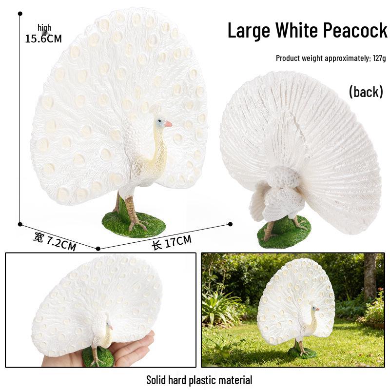 Children's Animal Simulation Toy Set: Eagle, Falcon, Secretary Bird, Owl Figurines