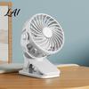 Nízkohlučný přenosný ventilátor s klipem, vestavěné noční světlo, nastavitelná 3 rychlostní, USB dobíjecí, stolní s 720° rotací, tichý, osobní