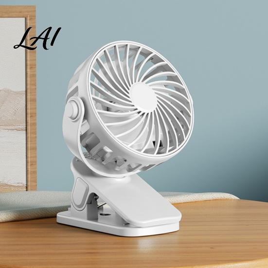 Nízkohlučný přenosný ventilátor s klipem, vestavěné noční světlo, nastavitelná 3 rychlostní, USB dobíjecí, stolní s 720° rotací, tichý, osobní