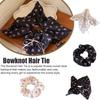 Hollow Lace Hair Scrunchies Handmade Flower Cotton Women Ties Bands Hair Holder Ponytail Access X4N2