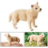 4Pcs Realistic Wolf Figures Jungle Animal Model Toy Decors Early Educational Toy