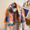 Wind Flower Imitation Cashmere Scarf Women'S Air Conditioner Shawl Fashion Temperament Thick Scarf