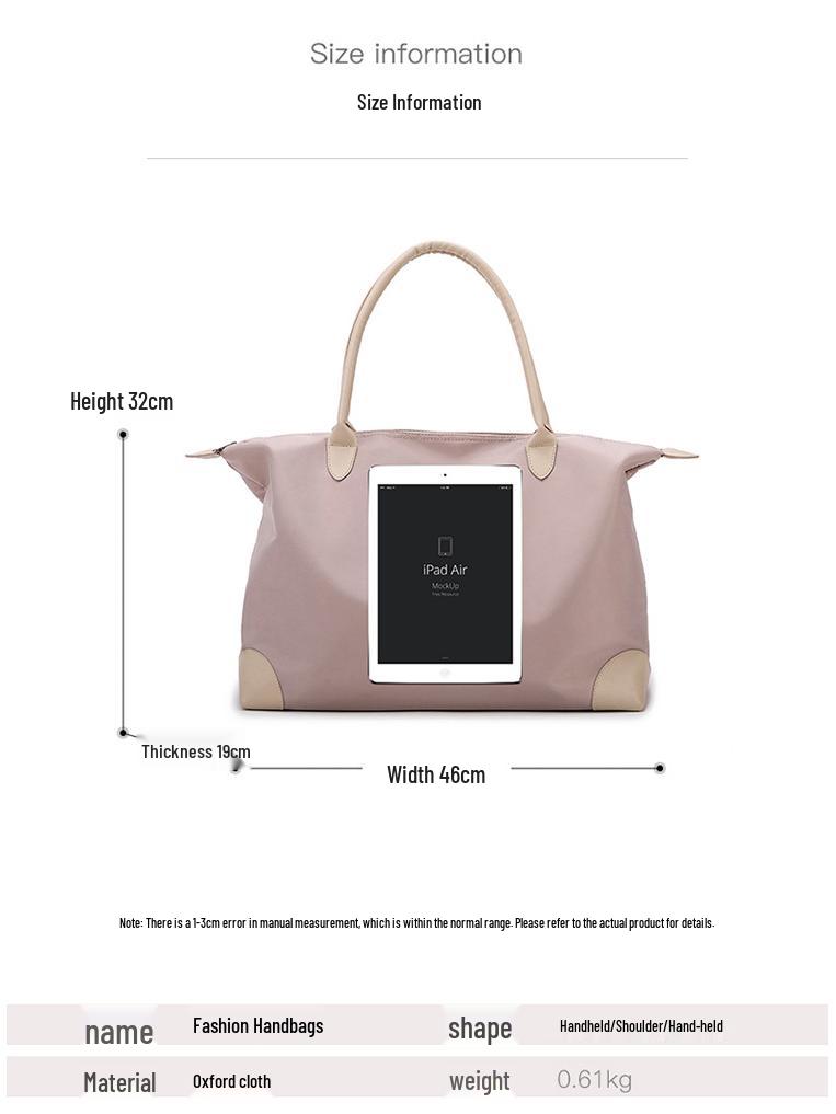 Minimalistische Umhängetasche mit großem Fassungsvermögen für Reisen und Fitnessstudio