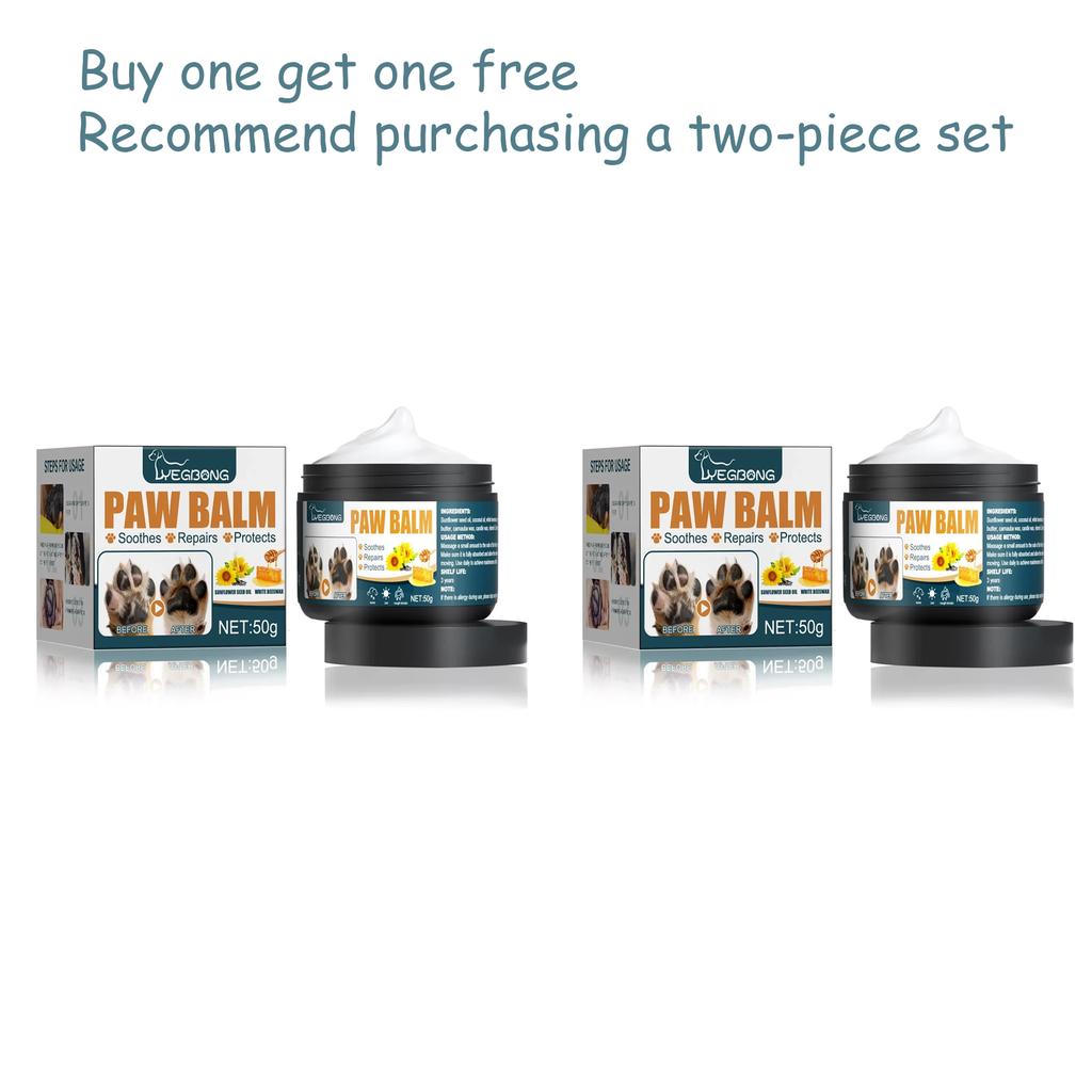 Natural Paw Care Soothing Cream for Pet, Foot Moisturizer, Dry Cracking Skin, Paw Pad, Repairing, Household, Cat and Dog, Winter