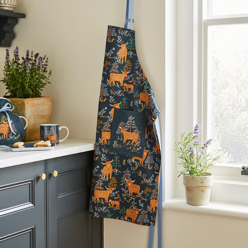 Хлопковый фартук с коровами Cotton apron - cowhide