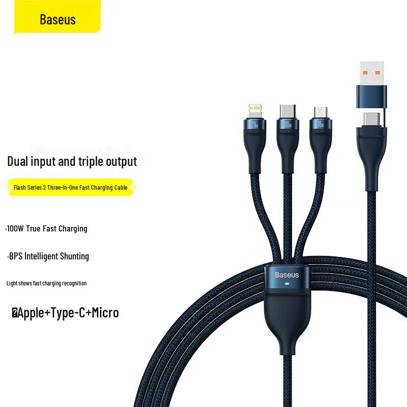 Baseus 3-in-1 PD Fast Charging Cable