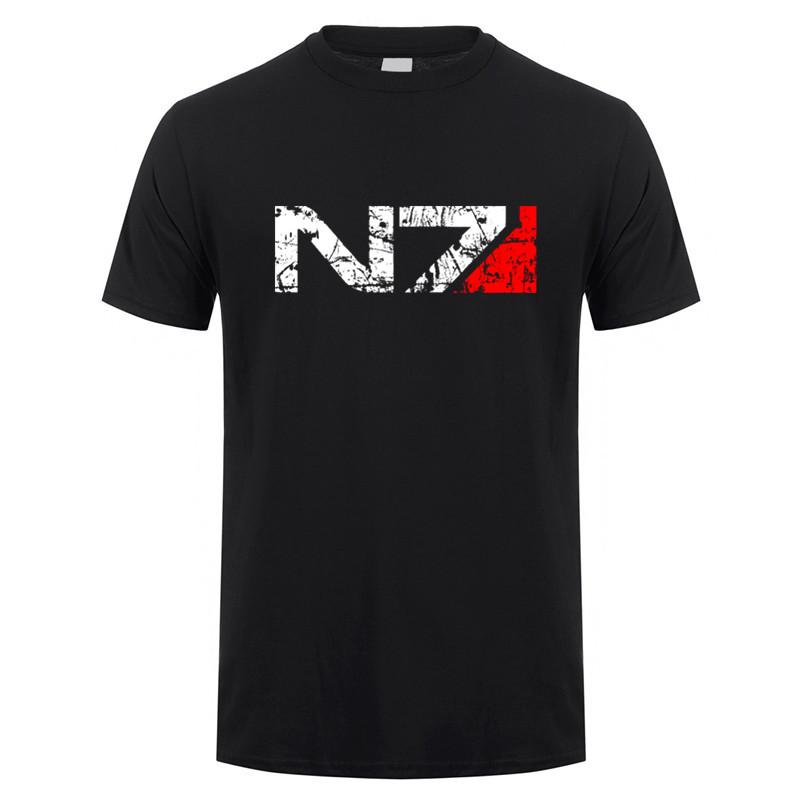 Spiel Mass Effect N7 Unisex T-Shirt Sommer Mode Kurzarm Unisex Mass Effect N7 T-Shirts Tops