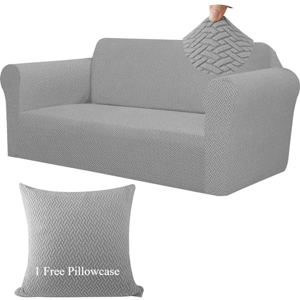 Super Soft Jacquard Sofa Cover Non-Slip Couch Slipcovers Spandex Protector Cover For Living Room Dogs Cats Pets Kid 1/2/3 Seater Fit