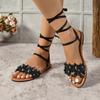Strap Women Shoe  Summer New Retro Women Plat Heel Temperament Comfort Women Sandal Versatile Fashion Party Shoes