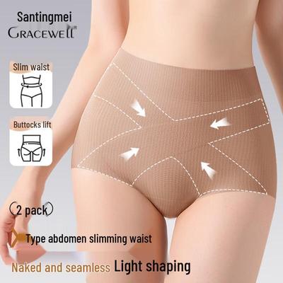 Tingmei Women's High-Waist Seamless Shaping Underwear