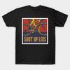 Herren Schwarzes T-Shirt mit Aufdruck Shut Up Legs No-Cut Transferpapier Druck Baumwoll-T-Shirt