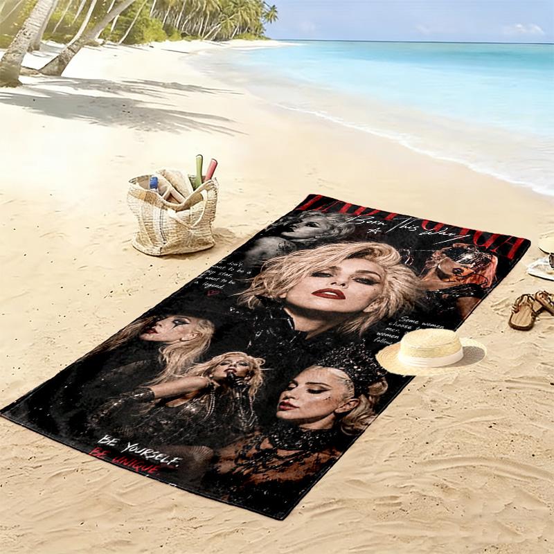 Gaga Print Strandtuch, Großes Weiches Schnelltrocknendes Handtuch für Strand Camping Schwimmen