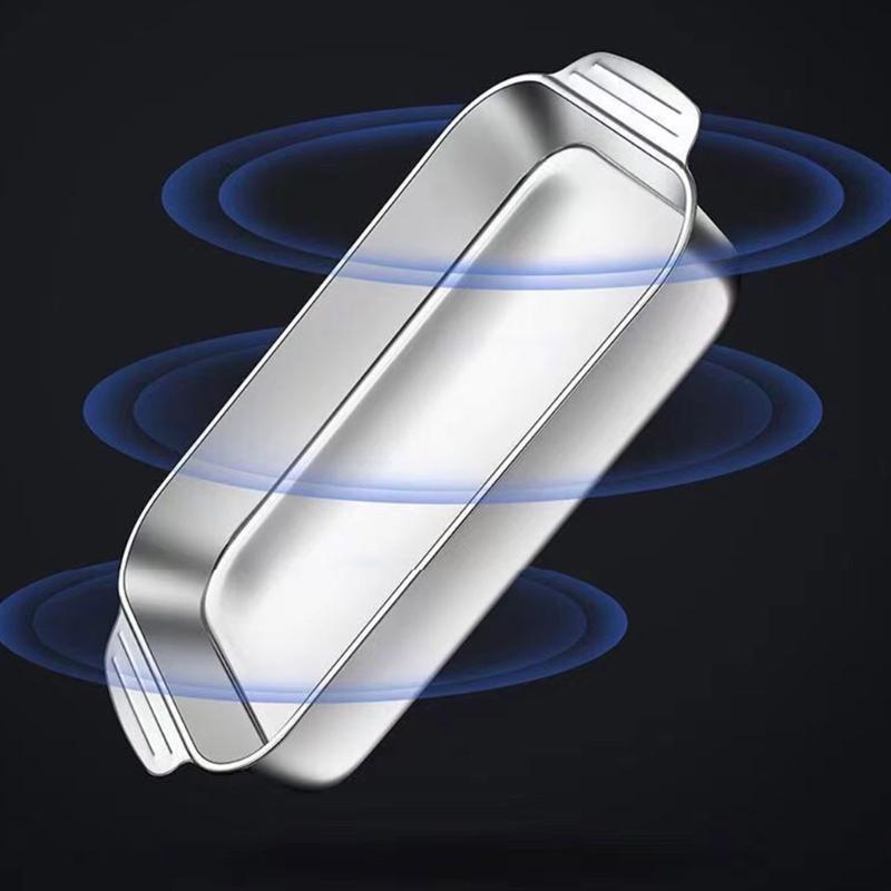 Cooking Tray Grilled Fish Plate StainIess Steel Roasting Plate Baking Tray Metal Food Tray Gift for Fish Enthusiasts