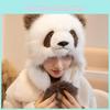 Hua Qizai He Panda Plush Hat Parent Child Decoration Warmth Cute Protector Ear