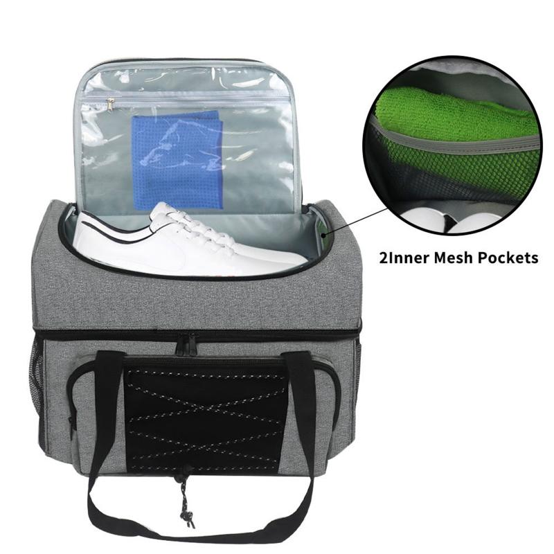 Bowling Ball Bag for Double Balls, Bowling Ball Tote Bag with for Extra Storage Pockets for Bowling Shoes & for Extra Es