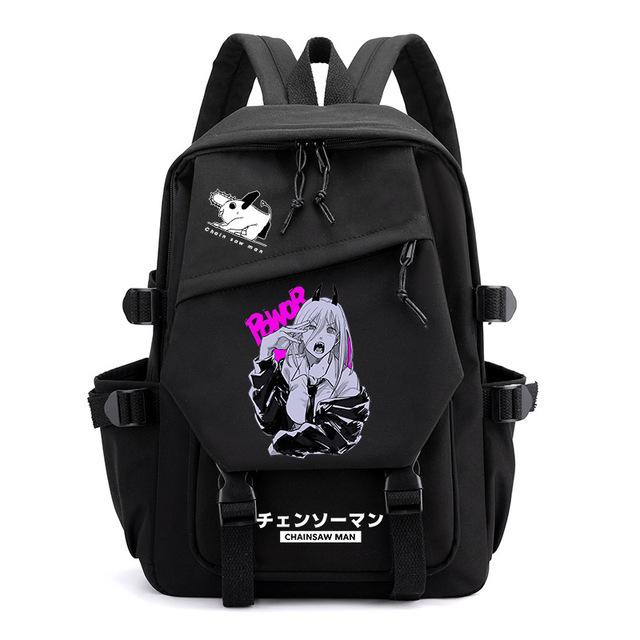 Chainsaw Man Anime Men'S And Women'S Backpack Cosplay Student School Bag Computer Travel Leisure