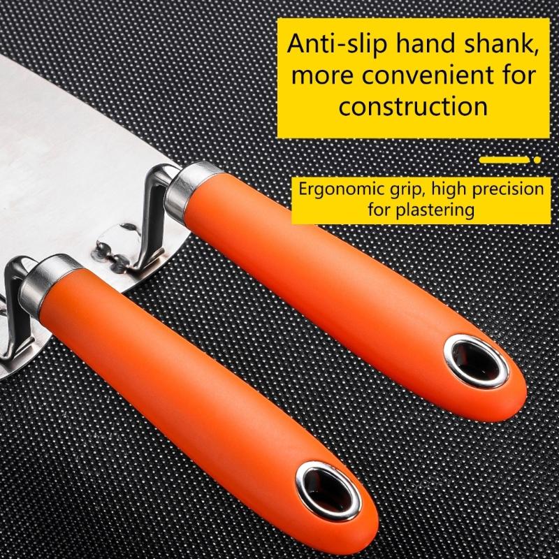 Flat Drywall Trowel High Hardness Stainless Steel High-Impact Handle Gyprocks Wall-Board Plasterboard Scraper