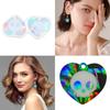 Silicone Mold for Earring Pendant Holographic Skull Heart Earring Resin Mold Skull Head Shape Earring Charm Epoxy Molds