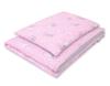 Double-sided 2-piece Cotton Children's Bedding - Pink/gray Bunnies