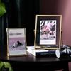 4/6/7inch Metal Photo Frame Nordic Gold Painting Picture Poster Wall Photoes Cube Frames Baby Black Family Decorative