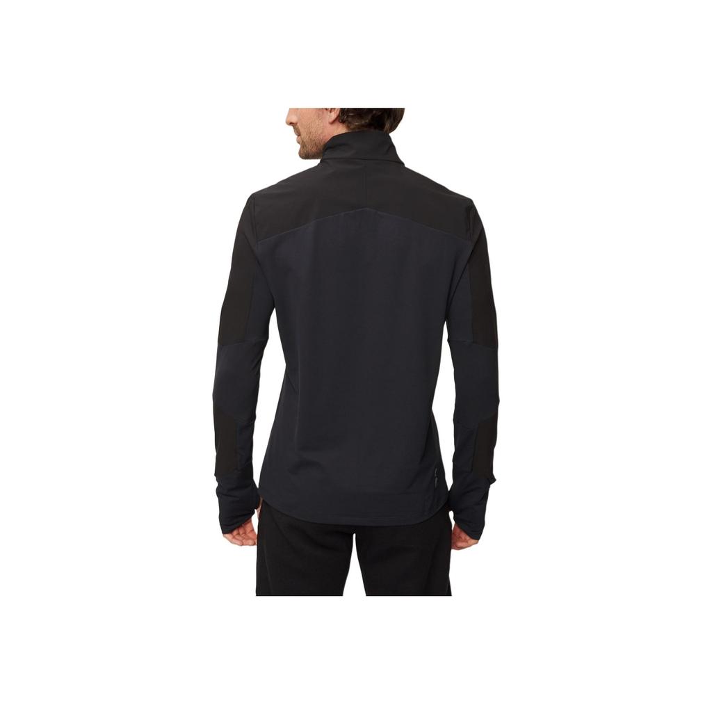 On Trail Breaker Elastic DWR PFC Pullover Comfortable Half-Zip Lg Sleeve Sweatshirt Men Sweatshirt Black 13300705