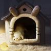 Plus Velvet Closed Winter Kitten Cat Kennel Puppy Nest Cat Bed Pet Bed