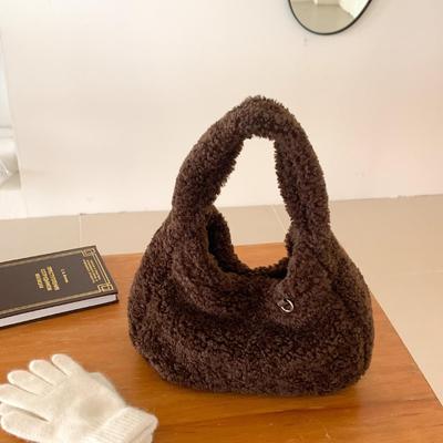 Autumn and Winter Lamb Wool Handbag Bag Niche Casual Versatile Wool Bag New Commuter Women's Bag
