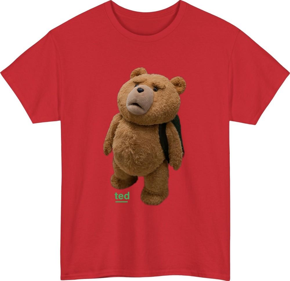 Grumpy teddy bear tshirt funny attitude bear cartoon toy unisex gift tee top S