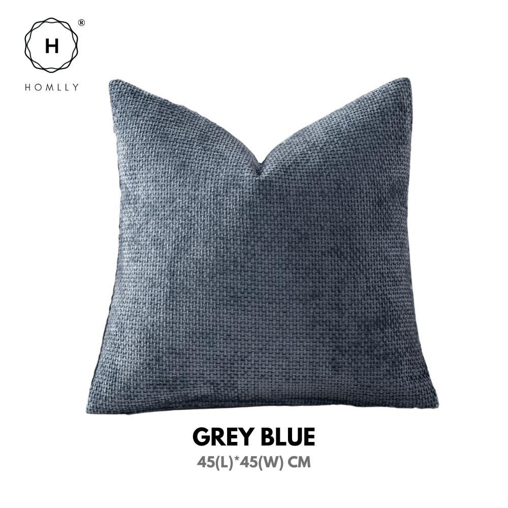 HOMLLY Sadii Teksturowana Poszewka na Poduszkę Dekoracyjną z Chenille (45 x 45 cm) X2SZT