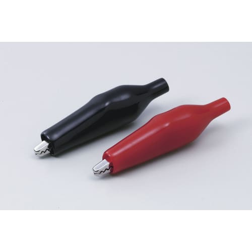 ELPA Shield Clip Wiring Fixation Alligator Clip Large Red Black 1 each PU-23NH