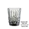 Embossed Glass Tumbler: Versatile Cup for Mouthwash, Juice, Milk, or Beer