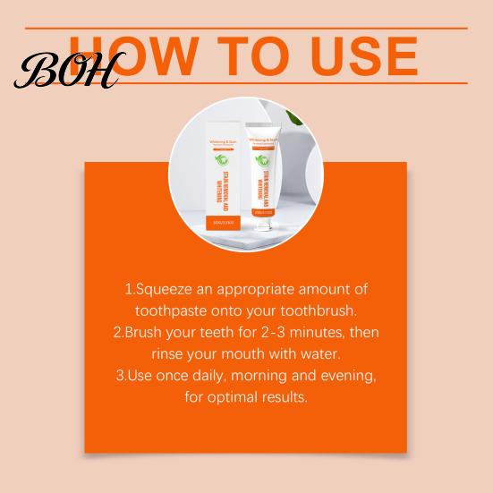 Plaque Removal Toothpaste 100G Stain Teeth Whitening Toothpaste, Gentle Cleansing for Remover Men Women, Fresh Breath Oral Care Mints Flavor