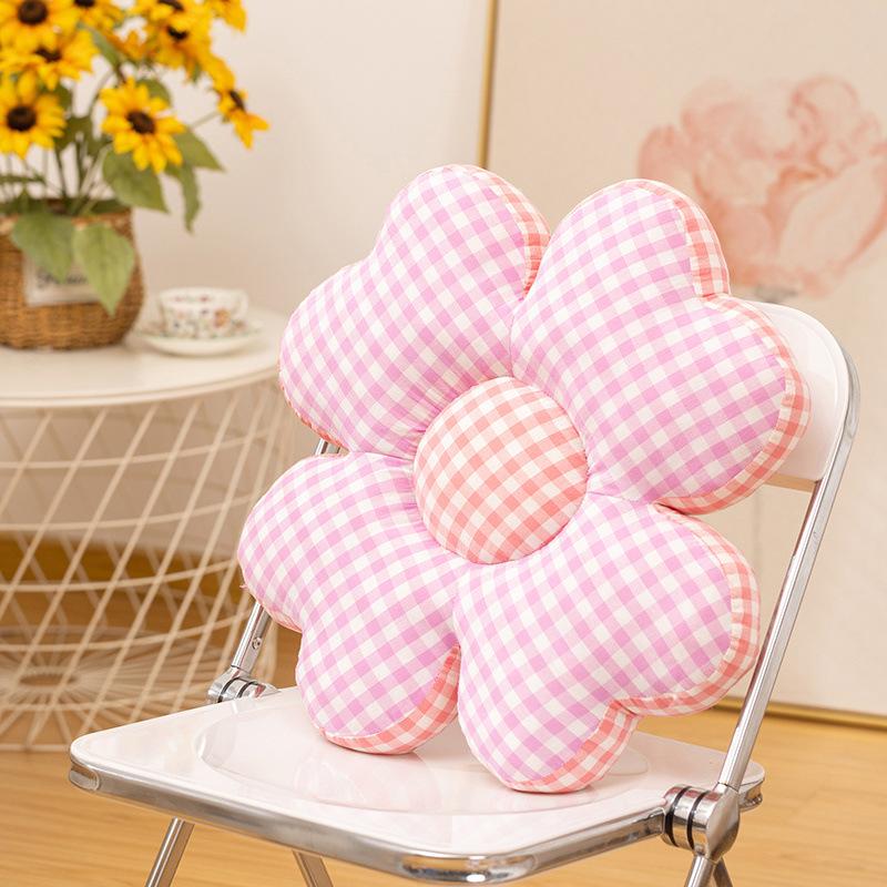 Small Fresh Flower Throw Pillow Plush Toy Home Sofa Pillow Cushion Girls Bedroom Tatami Futon Cushion