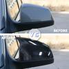 For BMW 5-Series E60 E61 LCI Sedan 2008 2009 2010 Carbon Fiber pattern Black Side Wing Rearview Mirror Cover Cap