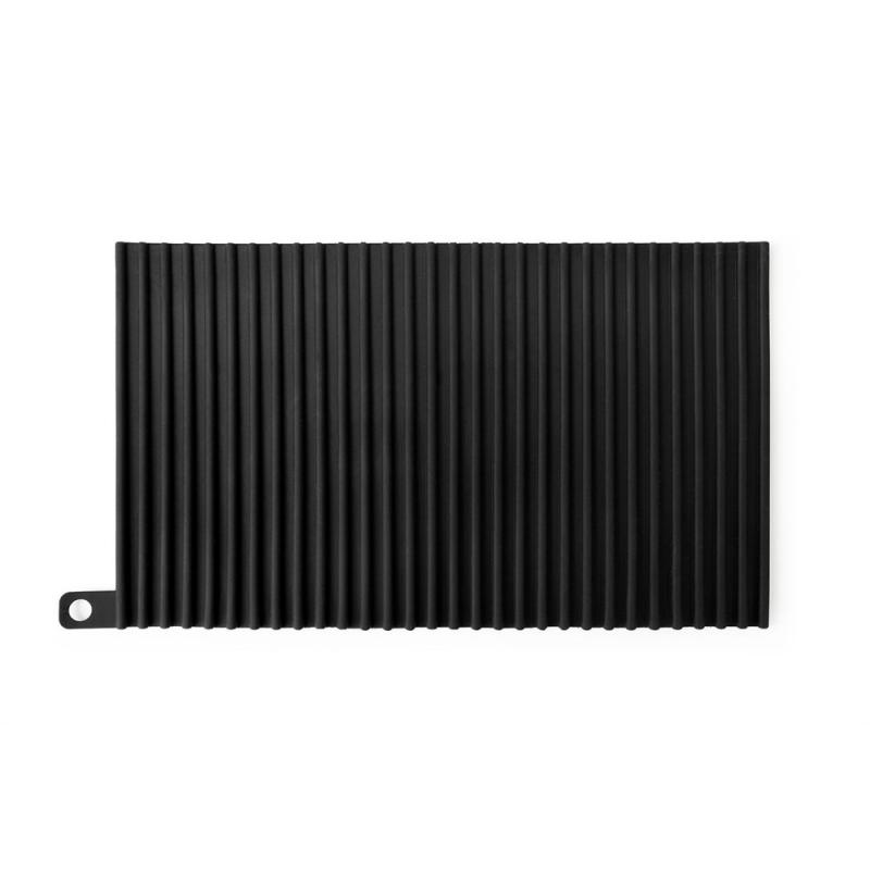 Коврик для сушки горшков многоцелевой гибкий Tpr кухонные принадлежности силиконовый дренажный коврик простой рабочий стол кухонные принадлежности чёрный