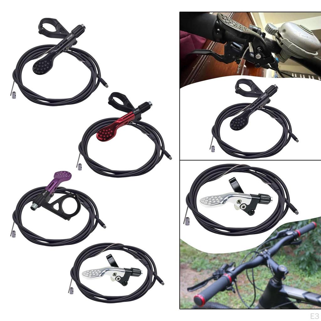 Bike Dropper Post Lever for External and Internal Routing Mountain Road Bikes