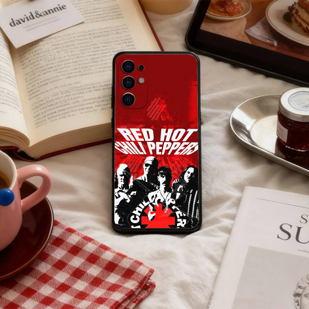 

Funk Rock Red Hot Chili Peppers Phone Case For Samsung S 25,24,23,22,30,21,10,9,Ultra,Plus,Lite,FE,4,5 G Soft Black Case Samsung S20fe