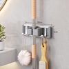 Mopp- und Besen-Organizer Mopphalter-Gestell Mopphalter Wandmontiert Stark Besen-Mopphalter-Regal mit Haken Organizer Hängen Besen auf