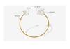 Korean Style Non-fading Faux Pearl Bracelet for Women, Exquisite 18K Gold-Plated Titanium Steel.