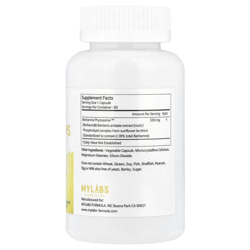 Berberine Ms, High Absorption, 550Mg, 60 Capsules