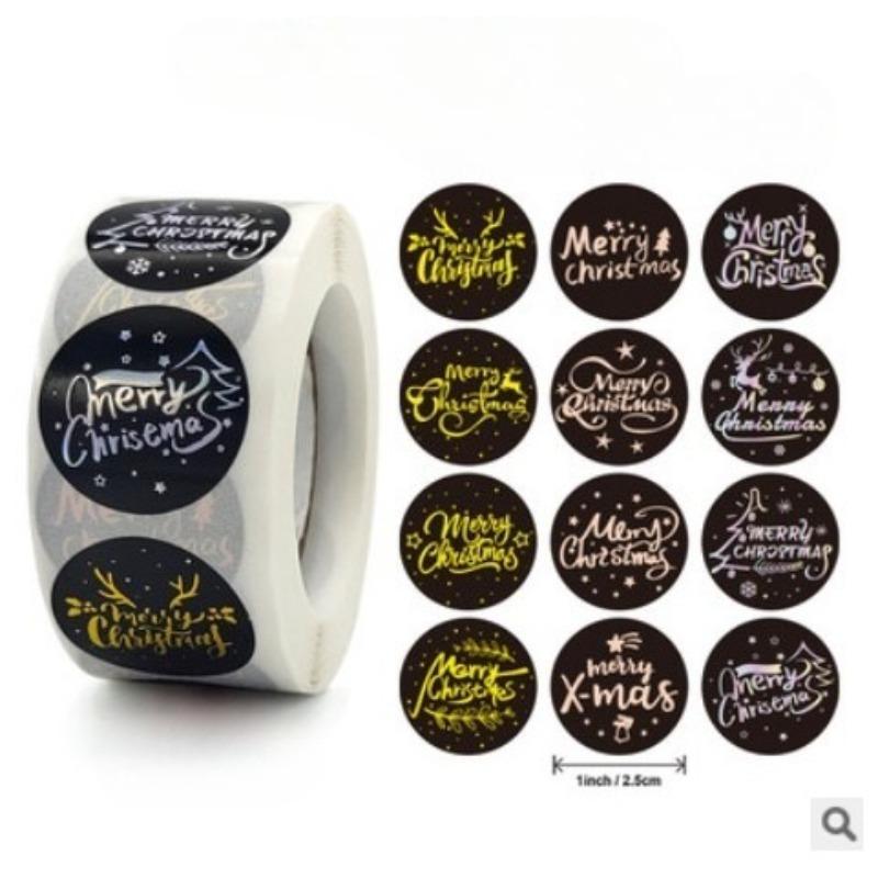 500pcs/roll Round Cat Funny Label Stickers for Packaging Phone Cases Suitcases Laptops Ins Hot Expression Stickers