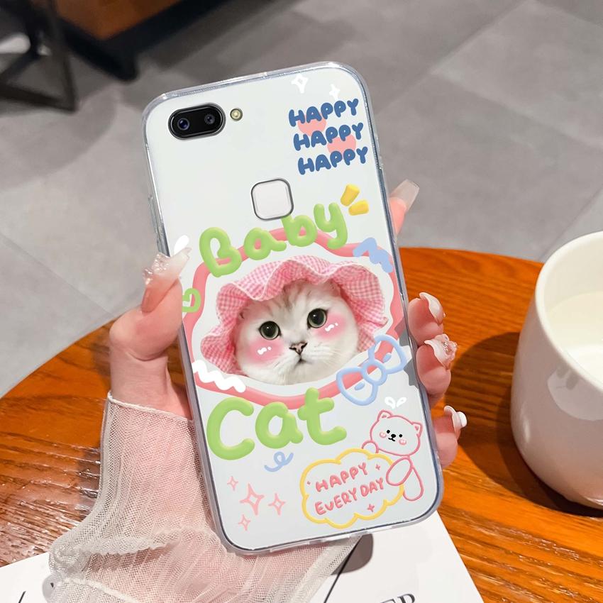 For Vivo X20 Plus X30 X60 X70 X80 Pro X50 Lite Phone Case Cute Panda Pattern Transparent Silicone Dustproof Protective Soft Back Cover For Vivo Casing