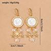 [Pair of Angelic Earrings] Vintage-Inspired Angelic Earrings with Sparkling Rhinestones, Star & Heart Charms - Zinc Alloy, Perfect for Women's Date Ni