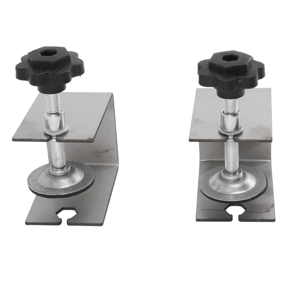 2pcs Drawer Front Installation Fixing Clamp Professional Easy Adjustment Drawer Front Mounting Clips for Woodworking