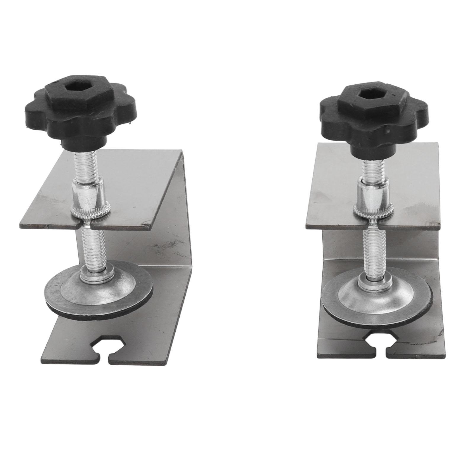 

2pcs Drawer Front Installation Fixing Clamp Professional Easy Adjustment Drawer Front Mounting Clips for Woodworking