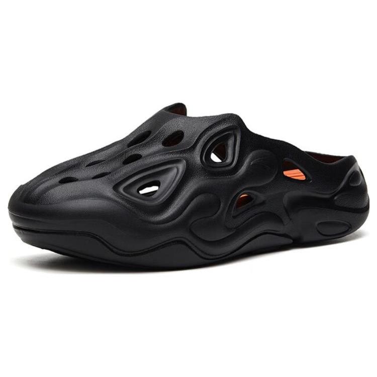 Anta Chaobai 1.0 Comfortable Slip Resistant Abrasion Resistant Slide Slippers Men's Black 112338501-3