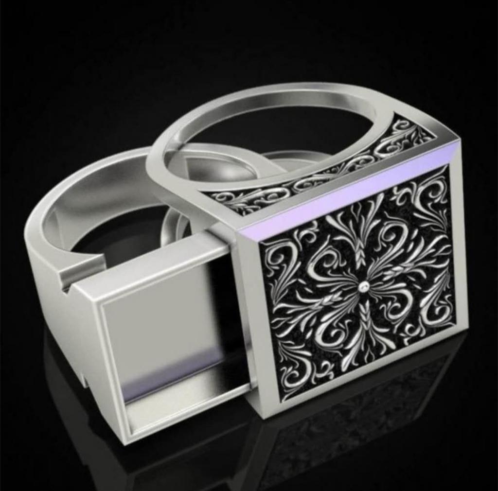 Accessories Gold Retro Pattern Hollow Ring Copper Popular Ring