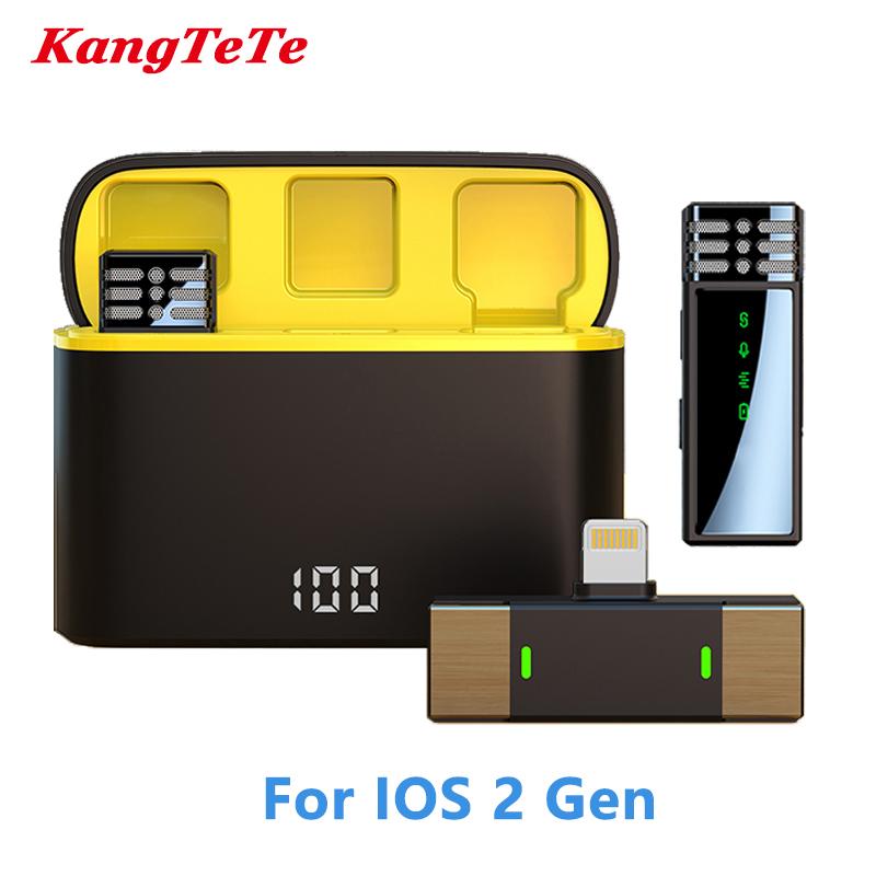 Wireless Lavalier Microphone Noise Reduction Live Interview Mobile Phone Recording for iPhone Type C with Charging Box